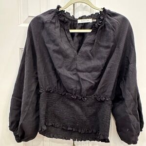 Boutique, black flowy long sleeve